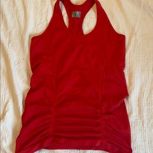 Athleta red Razorback tank
